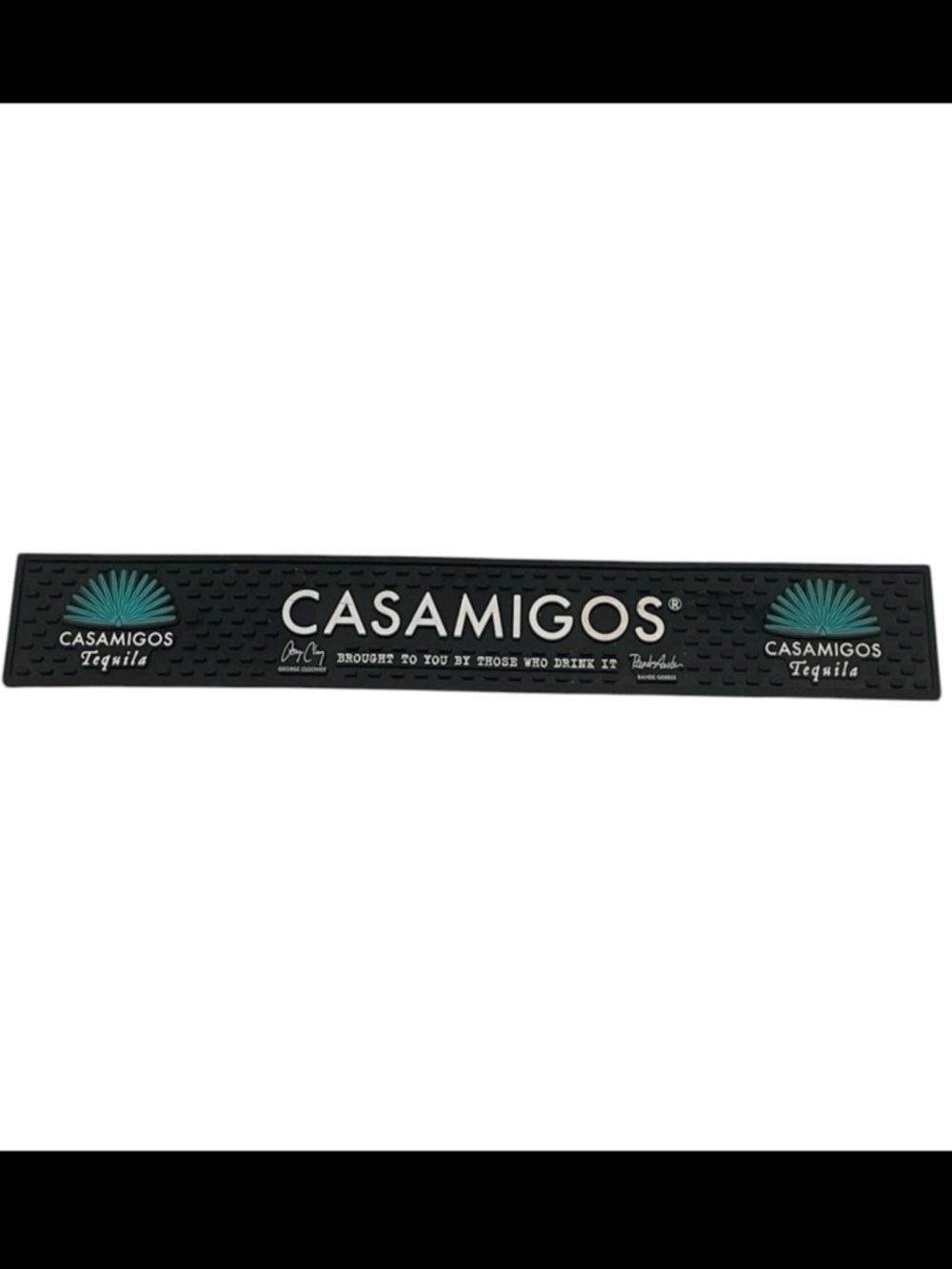 CASAMIGOS Mezcal Tequila Rubber Bar Spill Mat George Clooney 23.5” x 3.5”